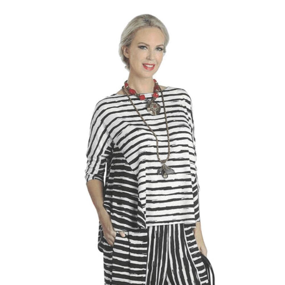 IC. Collection Brush Paint Stripe Pullover